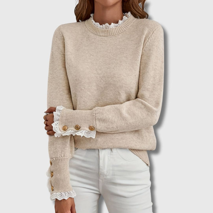 Evee - Elegant Lace Sweater