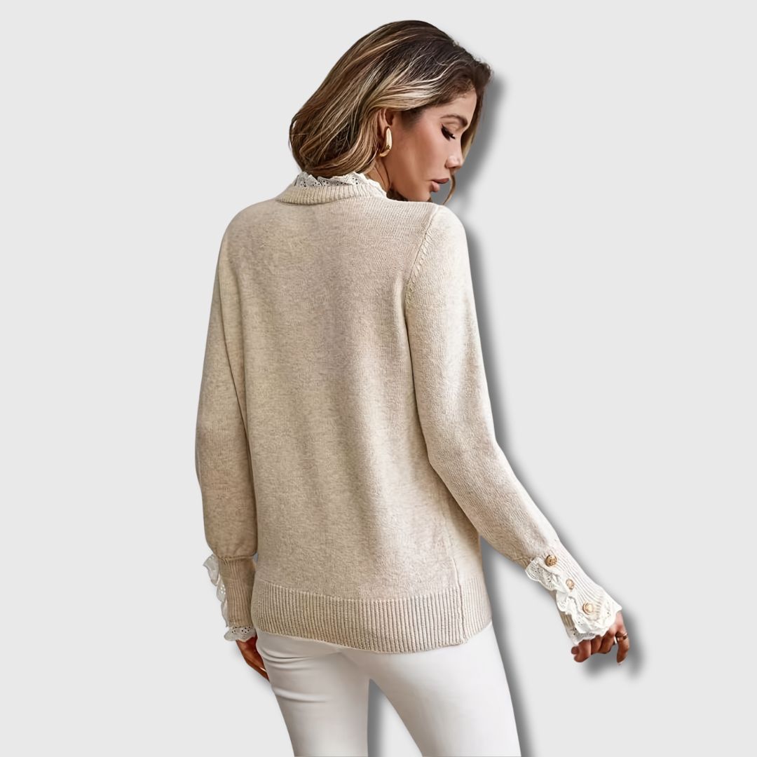 Evee - Elegant Lace Sweater