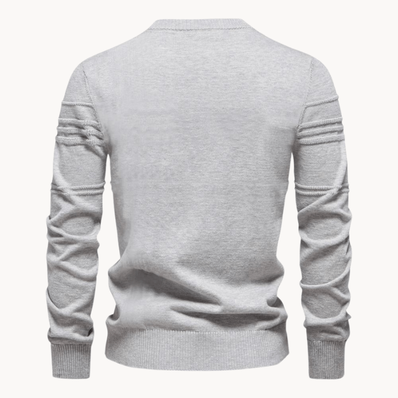 Northrow | Classic Knit Sweater with Plaid Pattern in Soft Cotton for Men