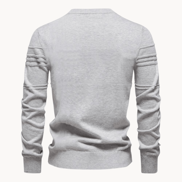 Northrow | Classic Knit Sweater with Plaid Pattern in Soft Cotton for Men