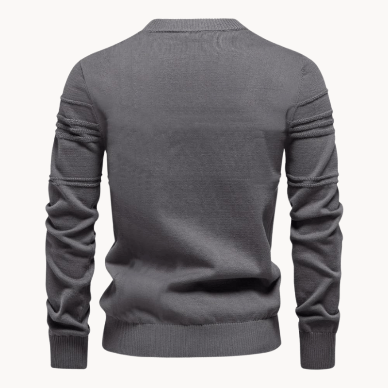 Northrow | Classic Knit Sweater with Plaid Pattern in Soft Cotton for Men