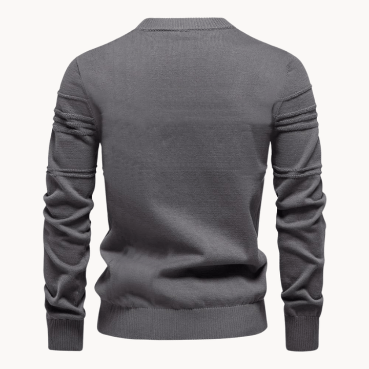Northrow | Classic Knit Sweater with Plaid Pattern in Soft Cotton for Men