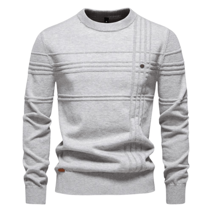 Northrow | Classic Knit Sweater with Plaid Pattern in Soft Cotton for Men