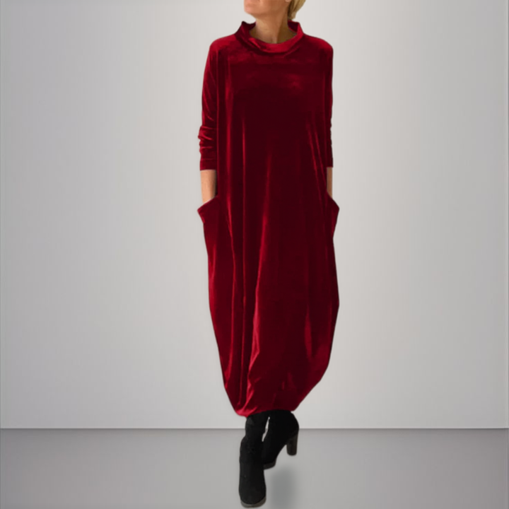 Velvet Elegant Maxi Dress