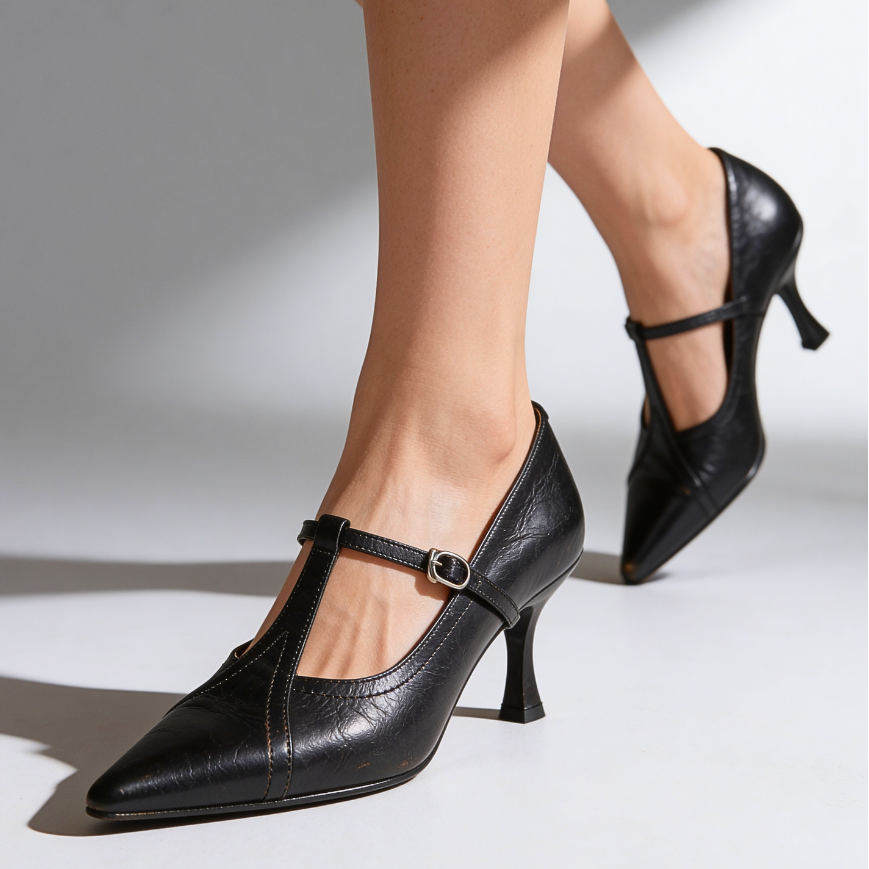 MARSELLA GENUINE LEATHER HEELS