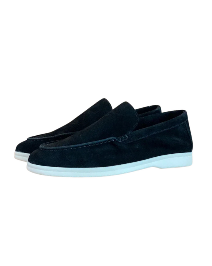 Barnaby | Suede Loafers with Sharp Silhouette and Soft Sole for Men