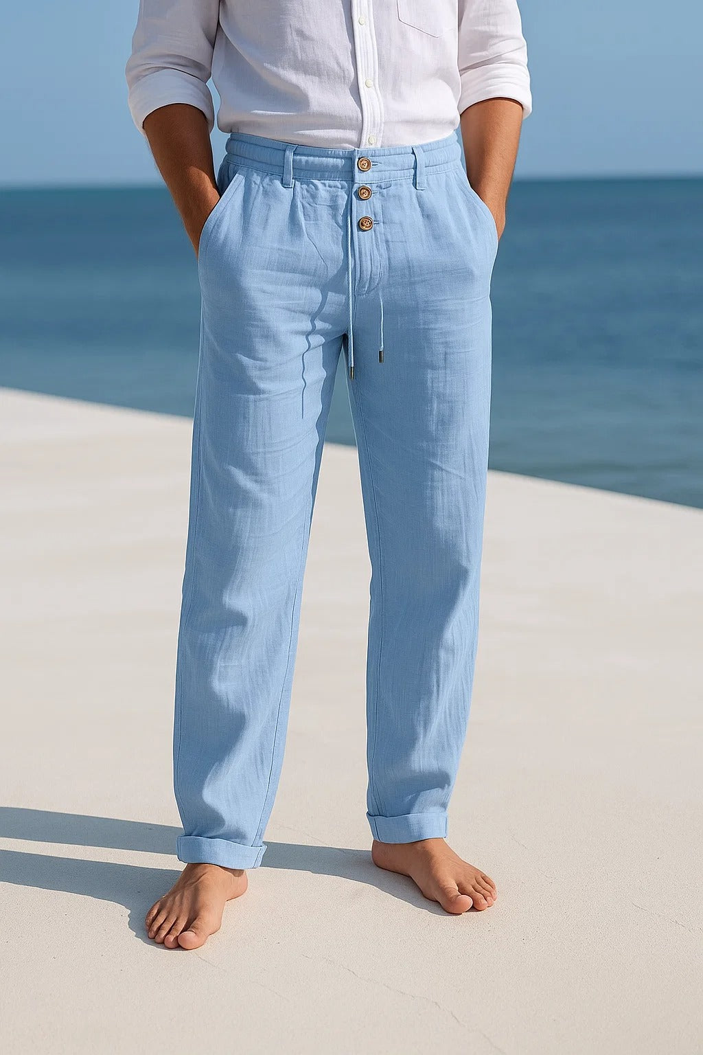 Liam - Lightweight Linen Summer Pants
