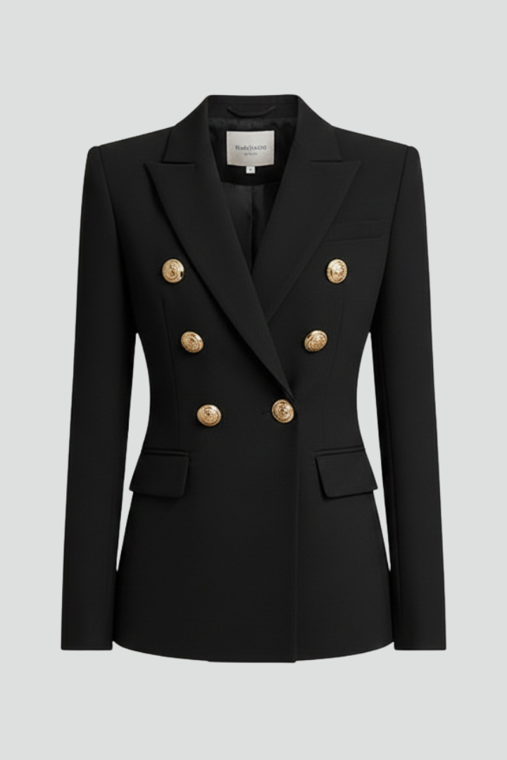 Clover | Double-Breasted Blazer with Statement Button Front for Women
