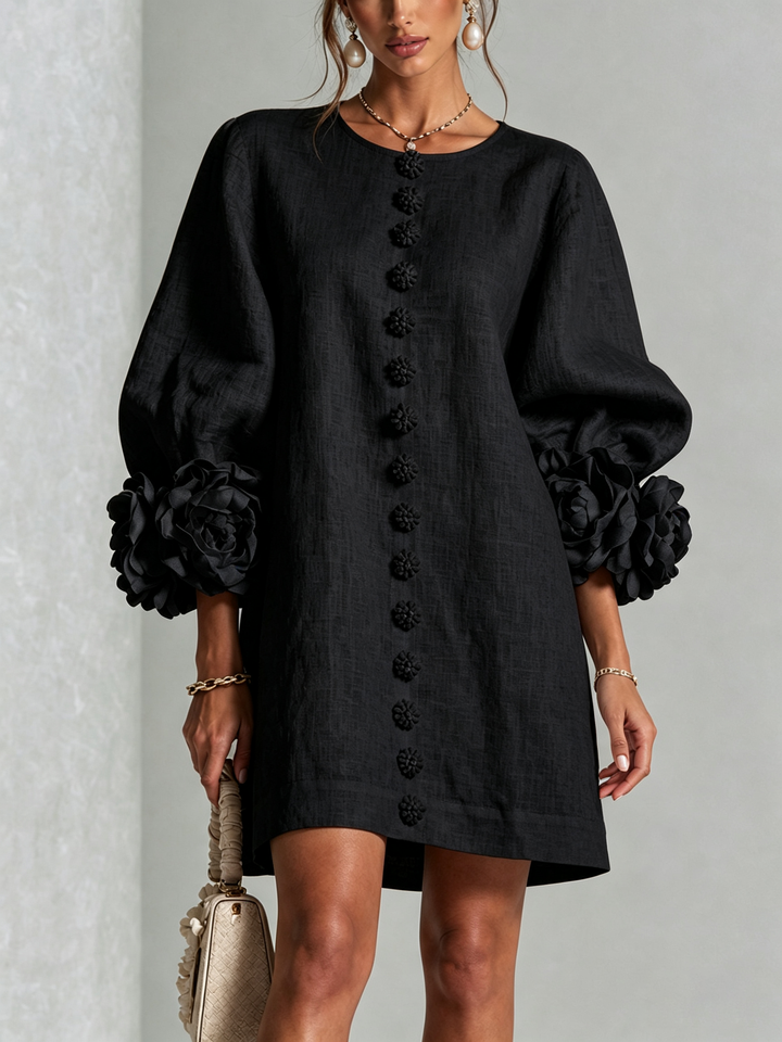 Florence™ | Floral Button-Down Mini Dress