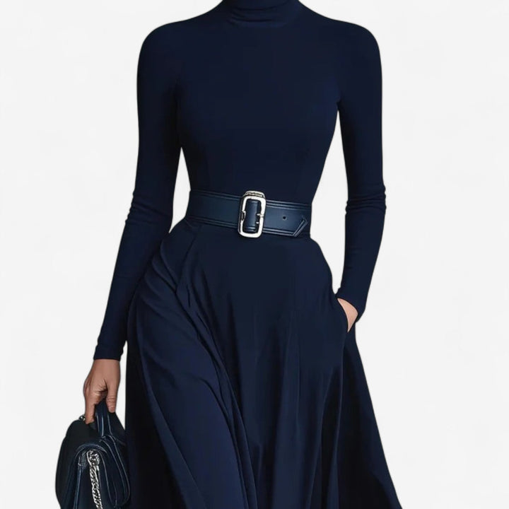 Yvelise Maxi Dress With High Neck