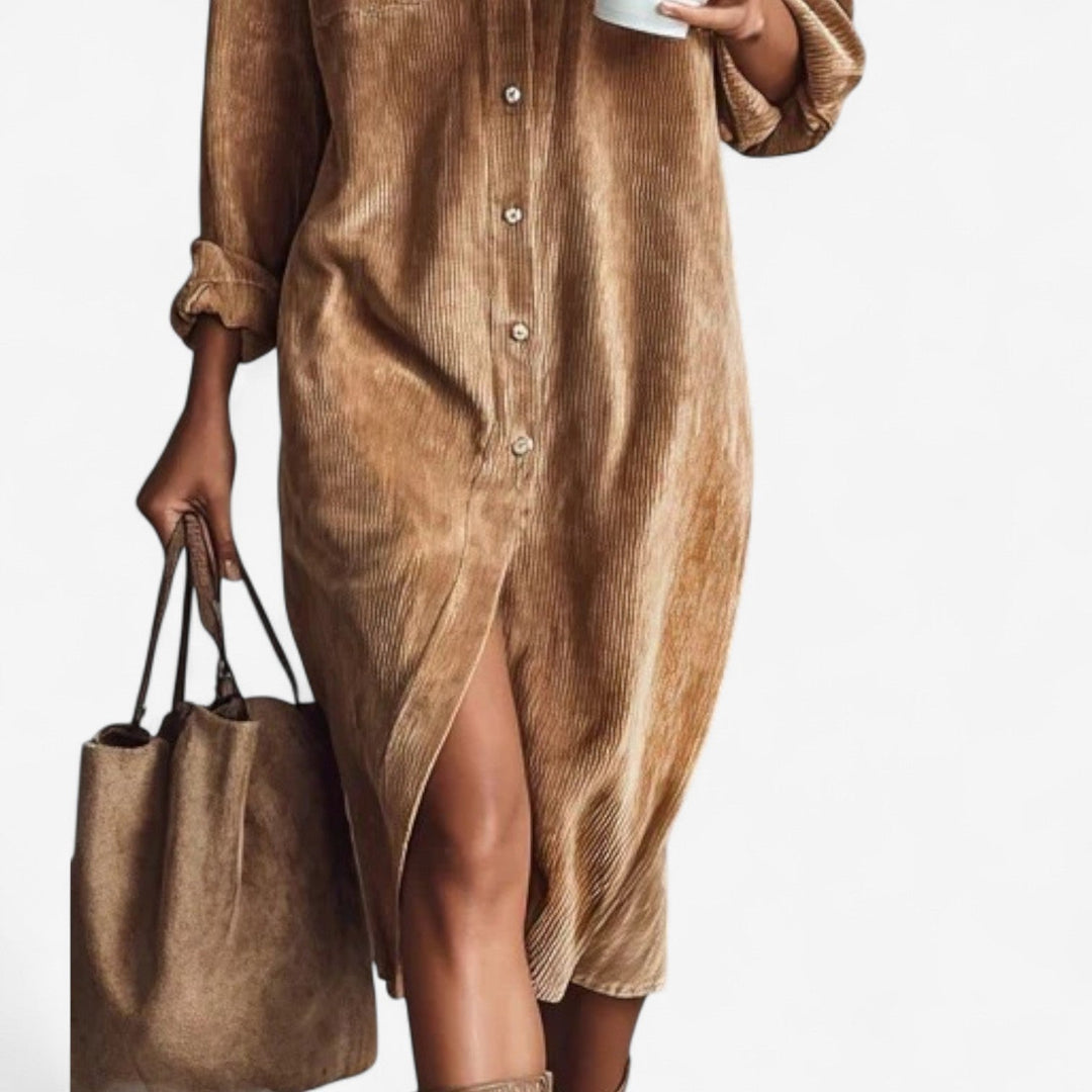 Anastacia Midi Ample In Corduroy