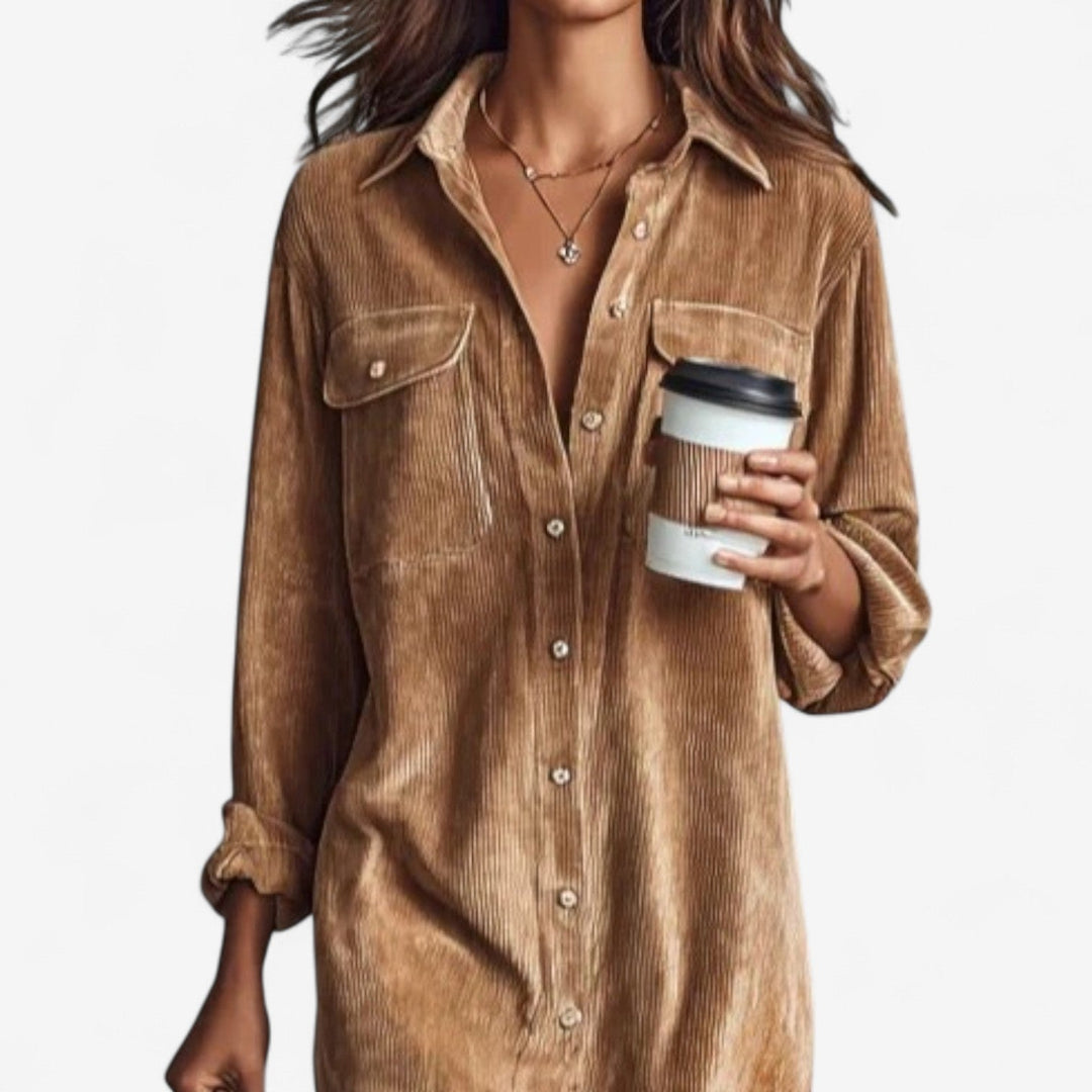 Anastacia Midi Ample In Corduroy