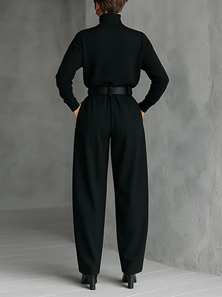 JULIET -Turtleneck &amp; Straight Leg Pants Set