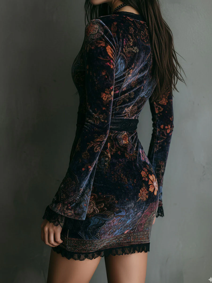 Thea - Slim-Fit Mini Dress With Floral Print