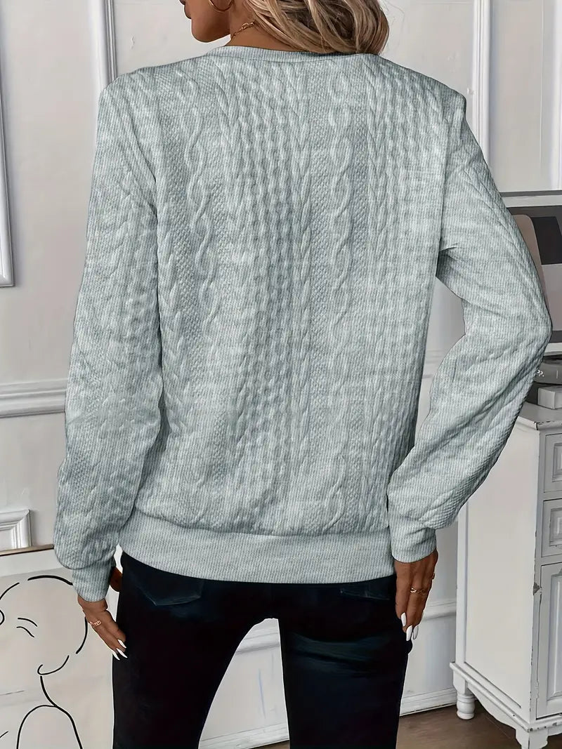 Mila | Zip Neck Jumper in Soft Blend Knit with Long Sleeves for Women