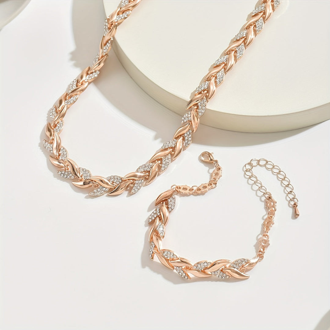 Leïna Mermaid Tail Necklace &amp; Bracelet Set