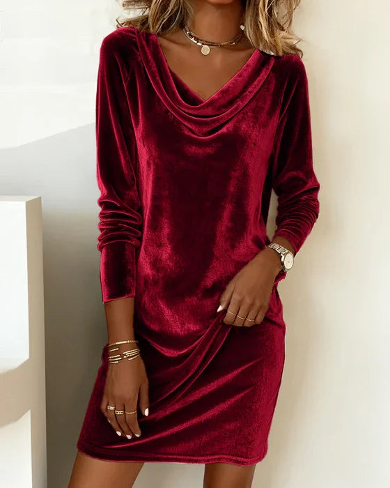 Liz | Loose Fitting Velvet Dress