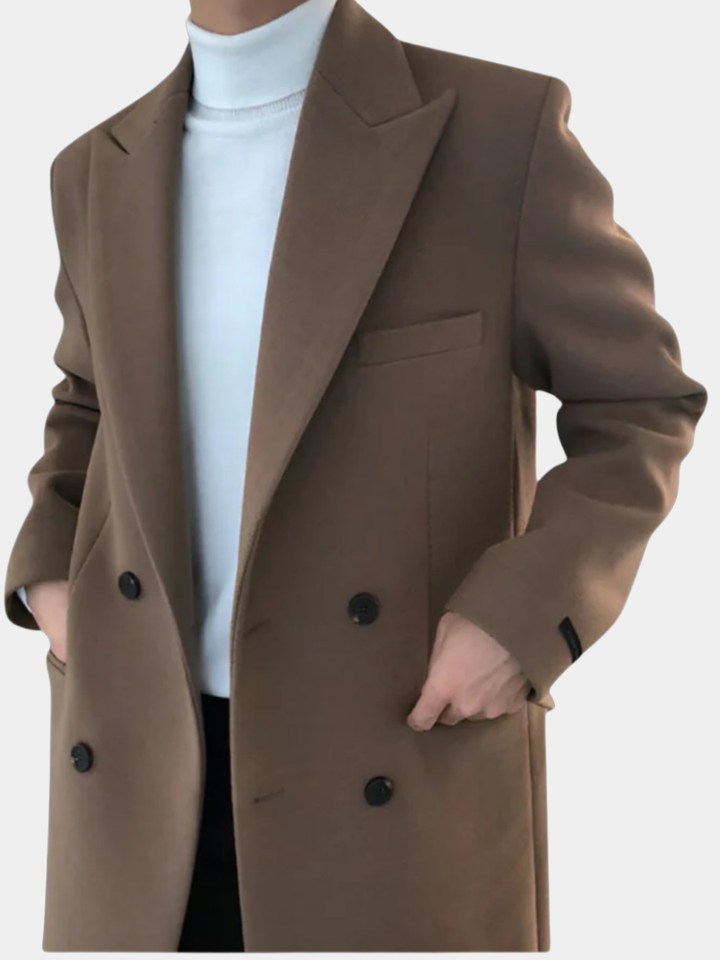 Elegant Lined Coat For Men