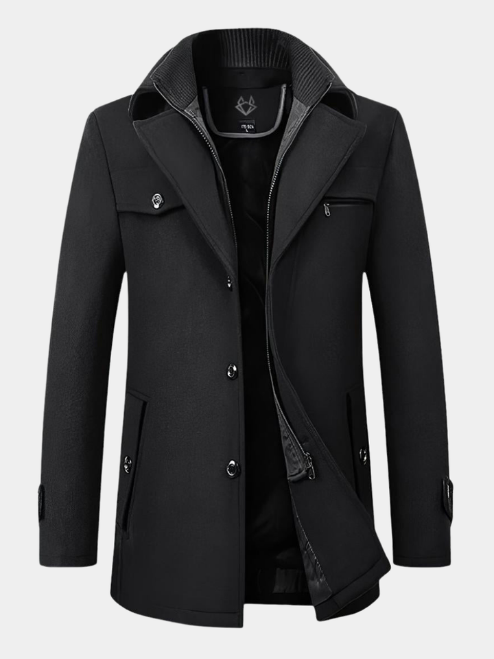 Elegant Structured Coat For Men