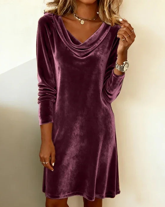 Liz | Loose Fitting Velvet Dress