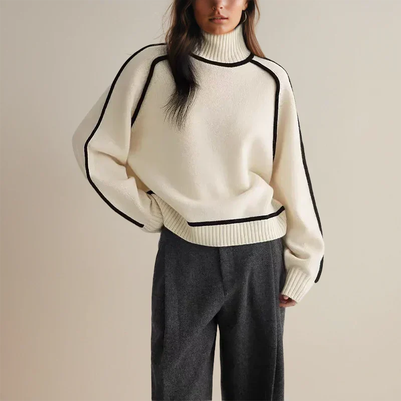 Faylin | Modern Turtleneck Sweater with Refined Detailing for Women