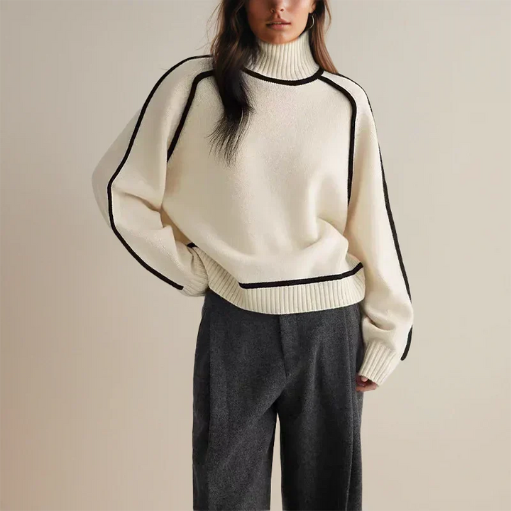 Faylin | Modern Turtleneck Sweater with Refined Detailing for Women