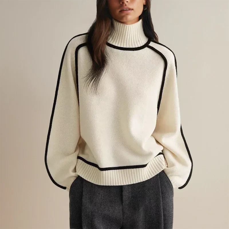 Faylin | Modern Turtleneck Sweater with Refined Detailing for Women