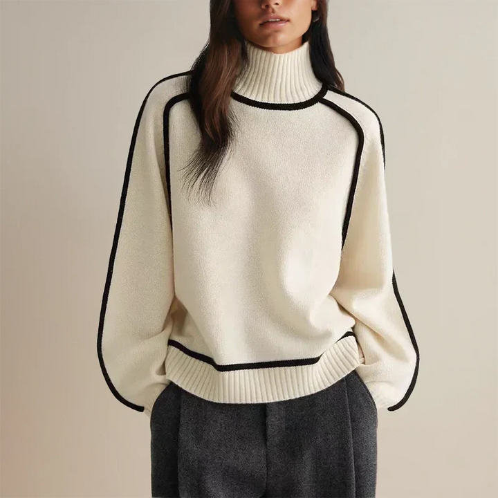 Faylin | Modern Turtleneck Sweater with Refined Detailing for Women