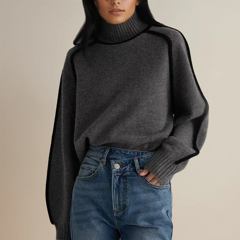 Faylin | Modern Turtleneck Sweater with Refined Detailing for Women
