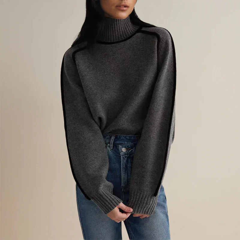 Faylin | Modern Turtleneck Sweater with Refined Detailing for Women