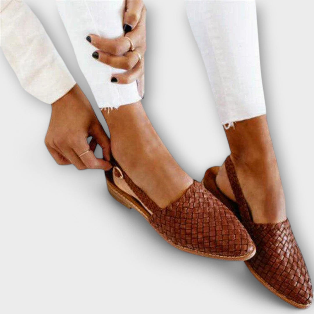 Aurora Woven Slingback Loafer