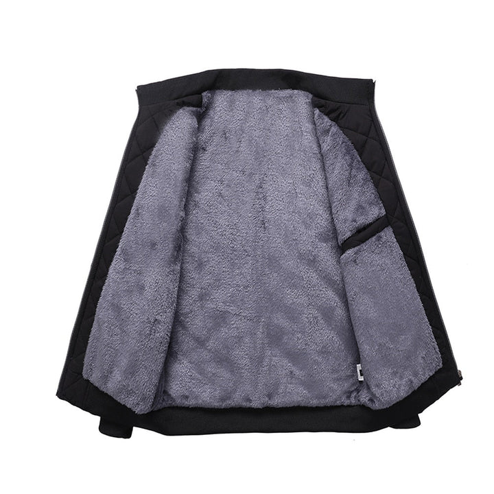 Mason | Quilted Jacket with Fleece Lining and Zip Front for Men