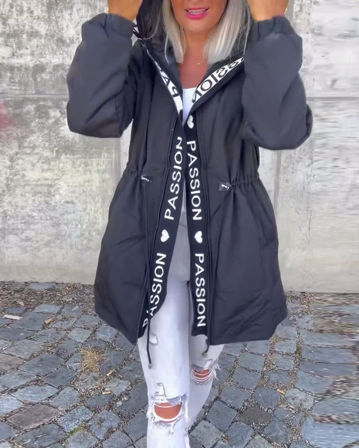 Vanessa | Casual Zip Up Jacket with Adjustable Drawstring for Women