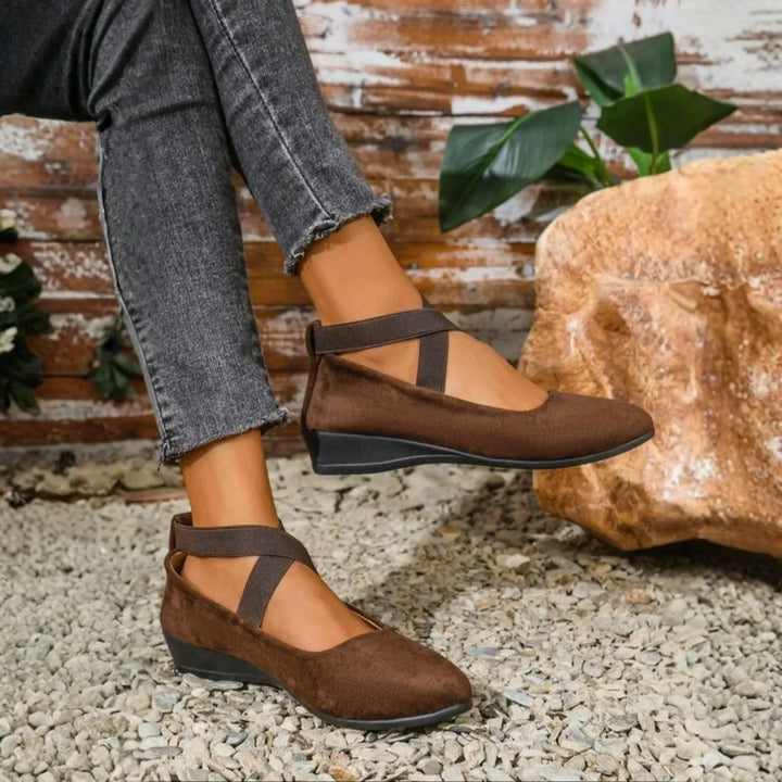 Delphine | Comfort Wedge Ballet Flats