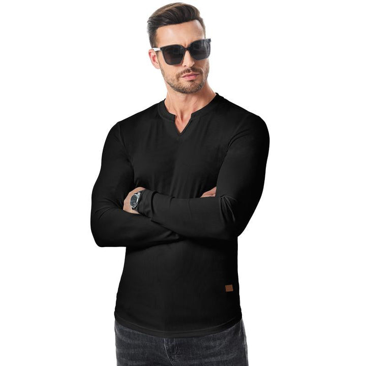 Elias | Athletic Ribbed Longline Top with Sculpted Fit for Men