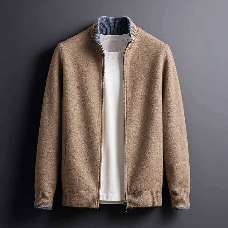 Harvey™ - Elegant Wool Zip Jacket