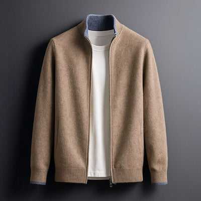Harvey™ - Elegant Wool Zip Jacket