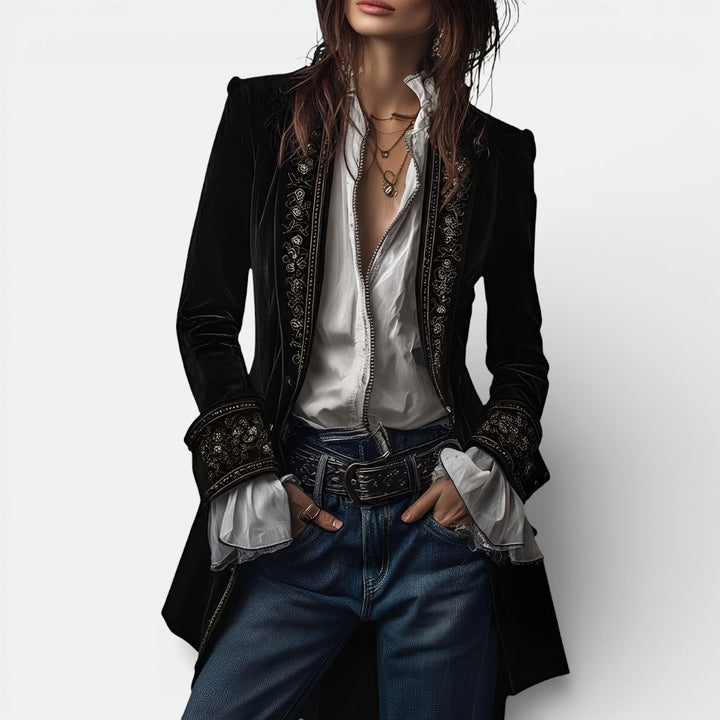 Eliza | Elegant Velvet Jacket with Rich Depth of Colour for Women