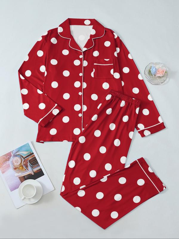 Olivia | Soft Breathable Christmas Pyjama Set with Festive Print for Women
