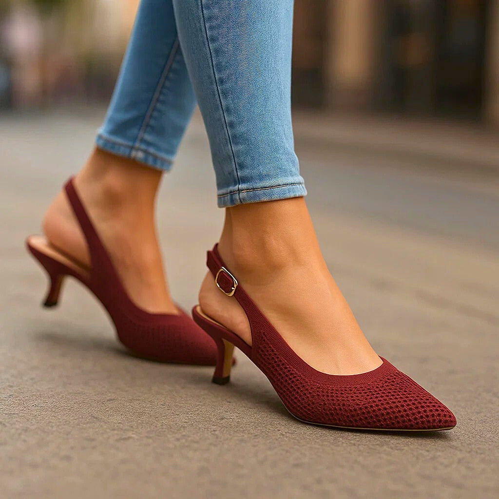 AVELINA MESH HEELS
