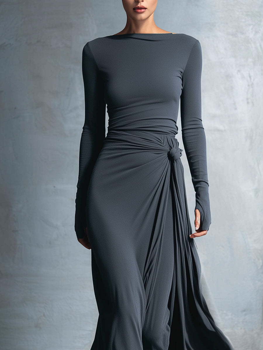 Vittoria · Maxi Dress with Side Knot