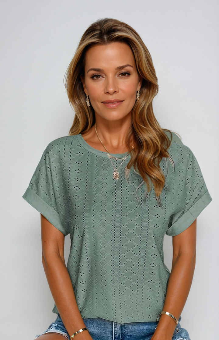 Vespera - Women’s Casual Solid Knitted Top