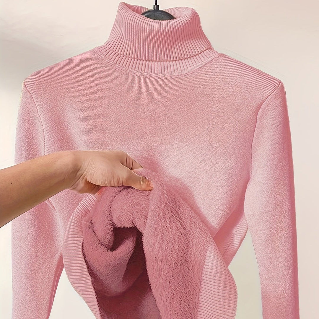 Liora | Soft Touch Turtle Neck Pullover with Relaxed Fit for Women