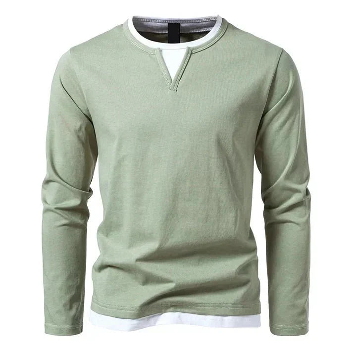 Alwin - Premium Long-Sleeved Shirt Made From Combed Cotton
