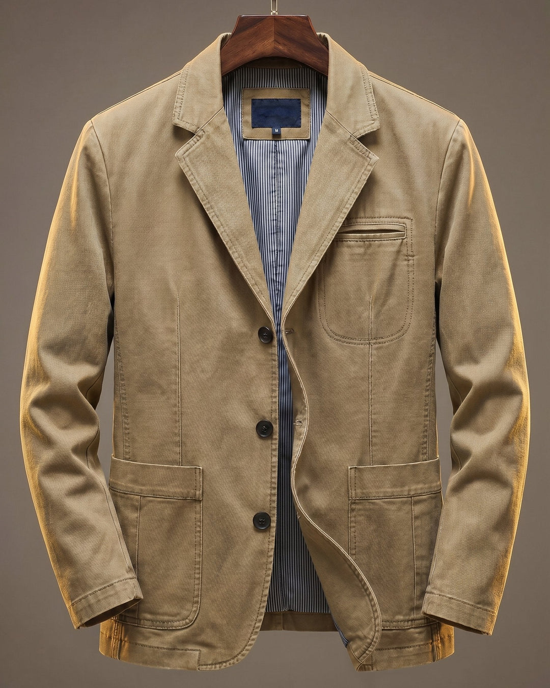 Dorian | Washed Heavyweight Denim Blazer with Structured Cut for Men