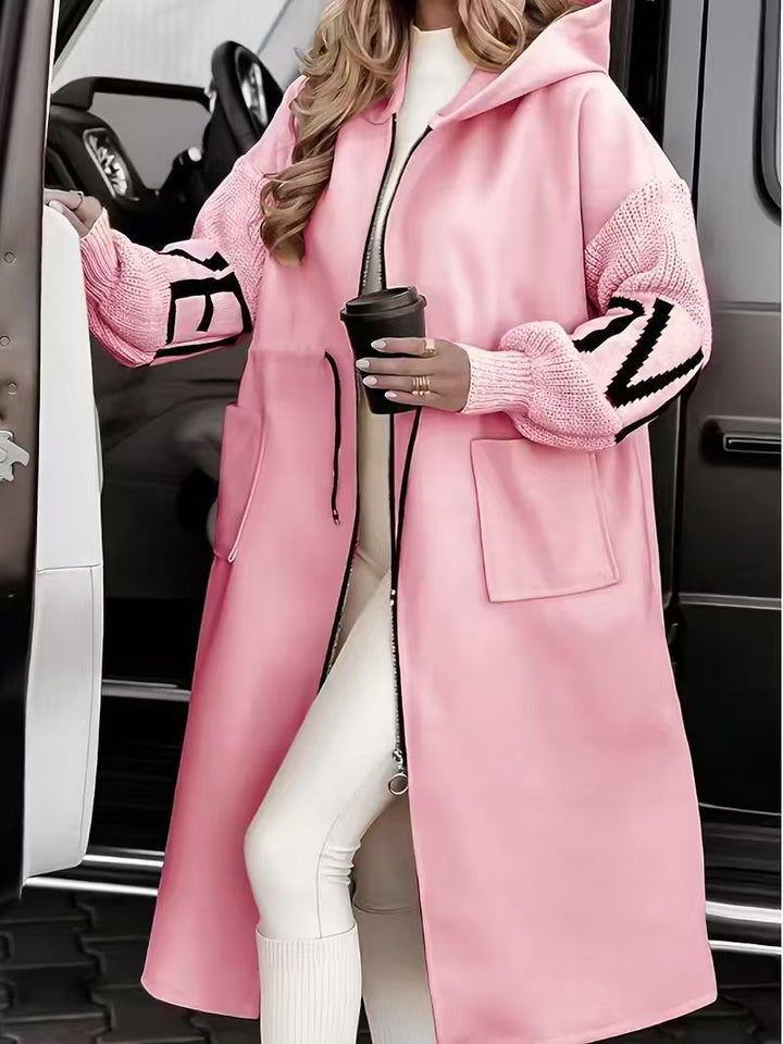 Nella | Zip Up Wool Blend Coat with Flattering Fit for Women