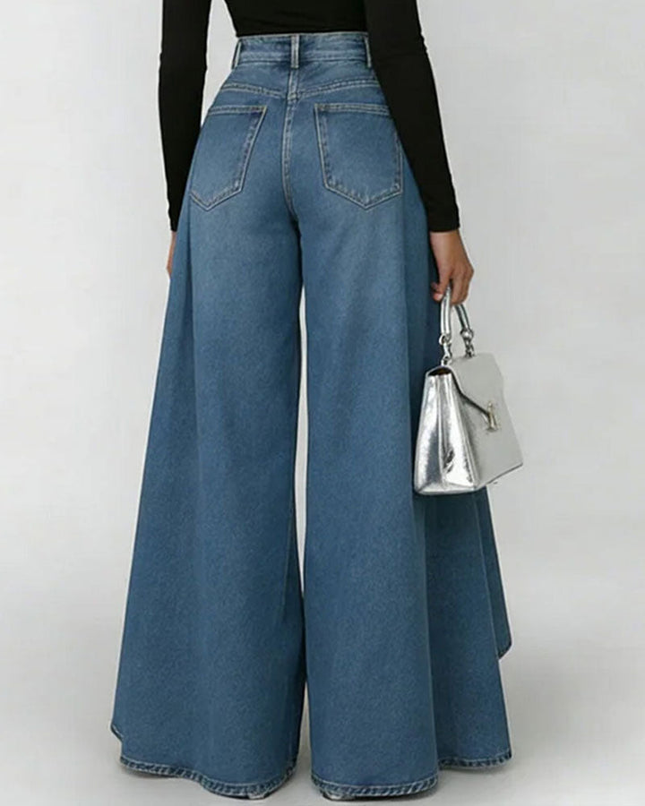 Elegant Wide Leg Trousers