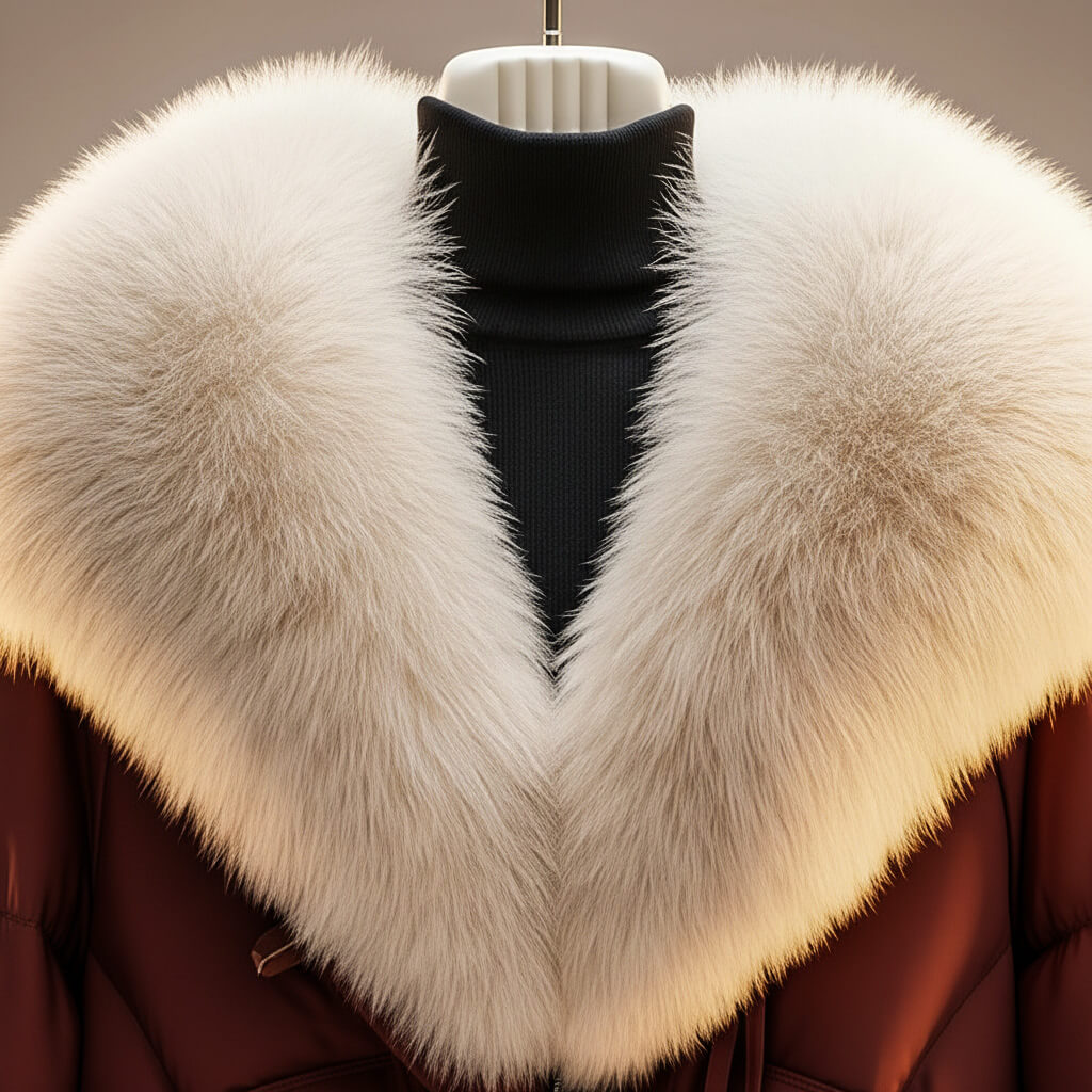 Emmeline | Winter Coat with Plush Statement Collar for Women