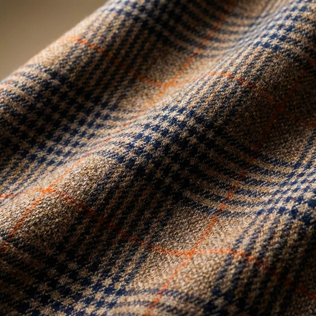 Charles | Wool Blend Houndstooth Blazer with Notch Lapels for Men
