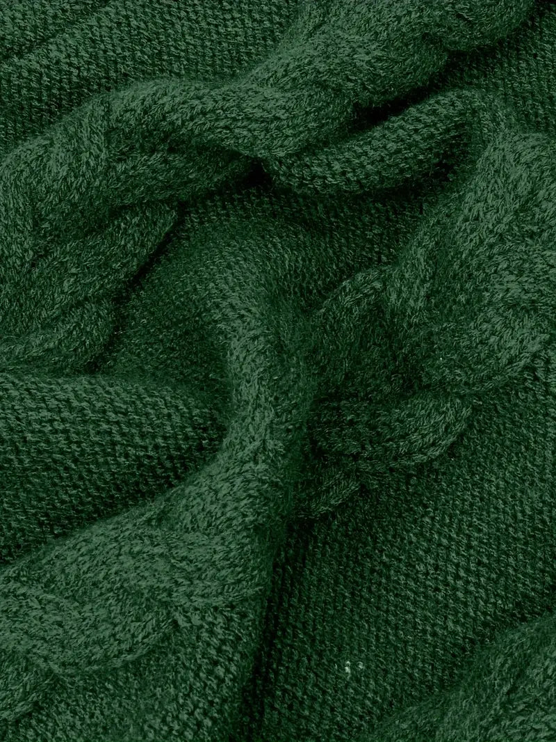 Valéria | Long Winter Cable-Knit Sweater